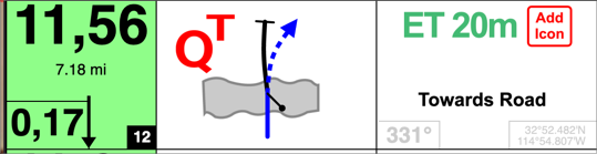 An ET distance of 20m in the notes box with an Add Icon button beside it